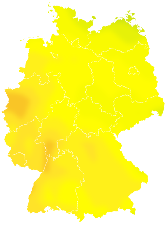 Vorhersage Deutschland Tag 0