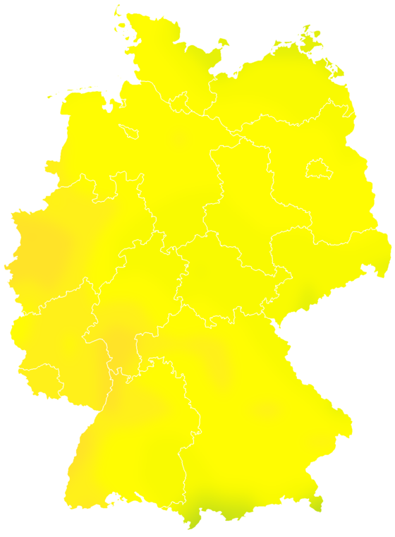 Vorhersage Deutschland Tag 0