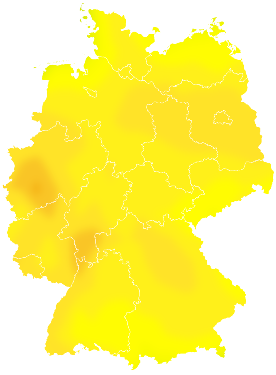 Vorhersage Deutschland Tag 0